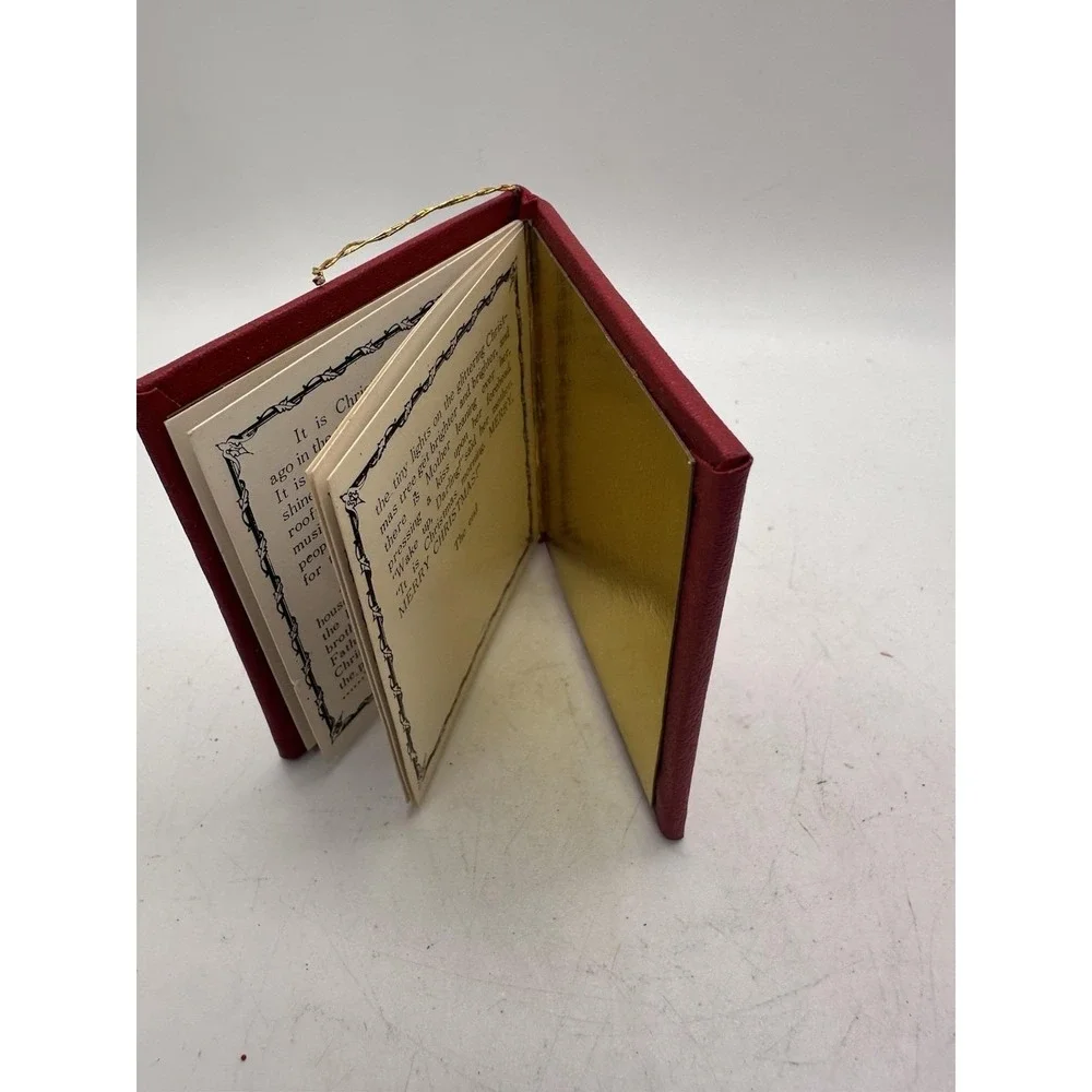 Vintage Kurt S Adler Nutcracker Suite Miniature Book Ornament 1977 Christmas